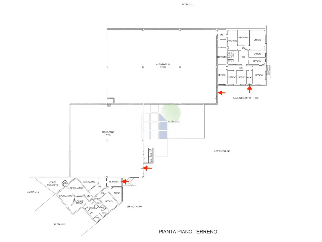 Capannone in Via Grotta delle Fate 89, Livorno, {3} - Planimetria 1