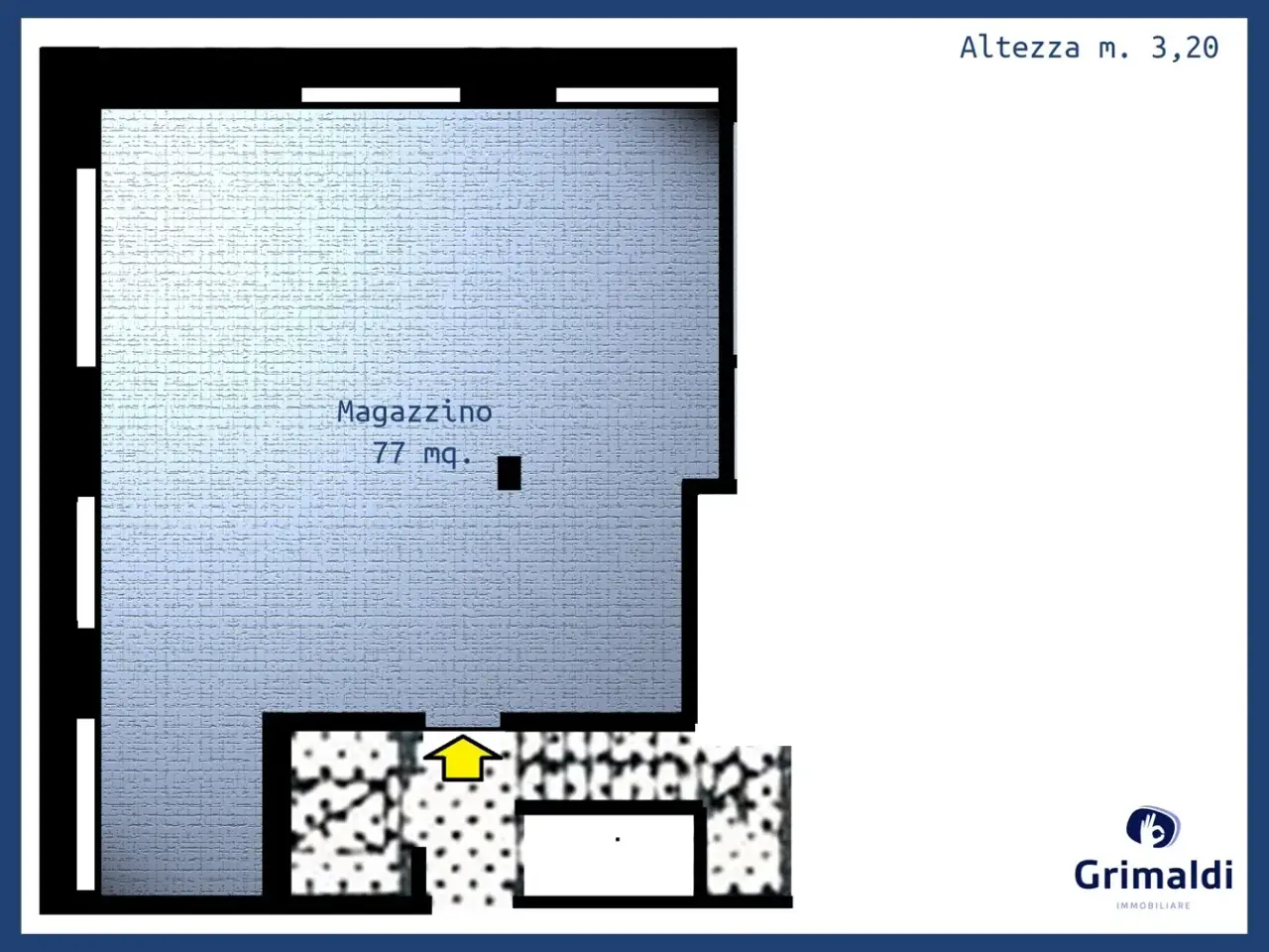 Magazzino in Via G. De Chirico, Milano, {3} - Planimetria 1