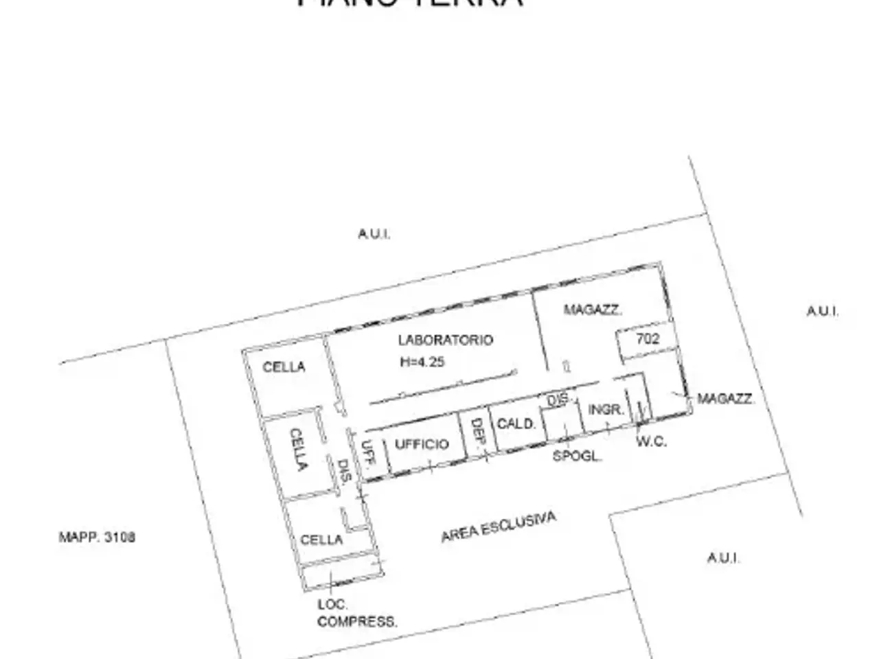 Capannone in Via Treviglio 22, Calvenzano, {3} - Planimetria 1
