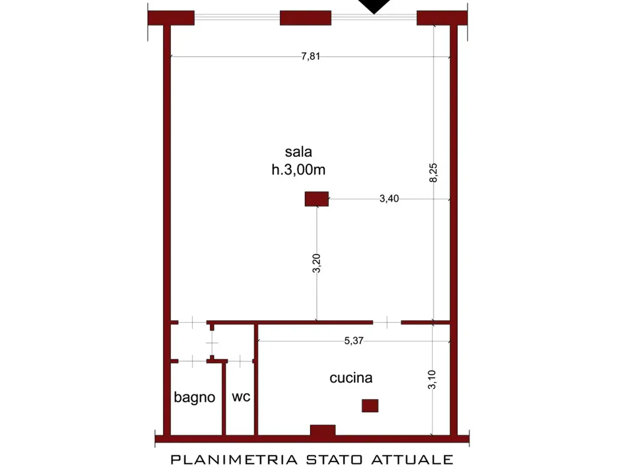 Negozio in Via Damiano Macaluso 41, Roma, {3} - Planimetria 1