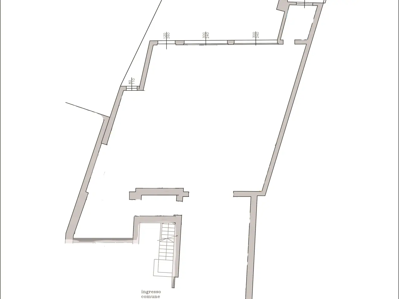 Negozio in Via Butti  36, Porto Ceresio, {3} - Planimetria 1