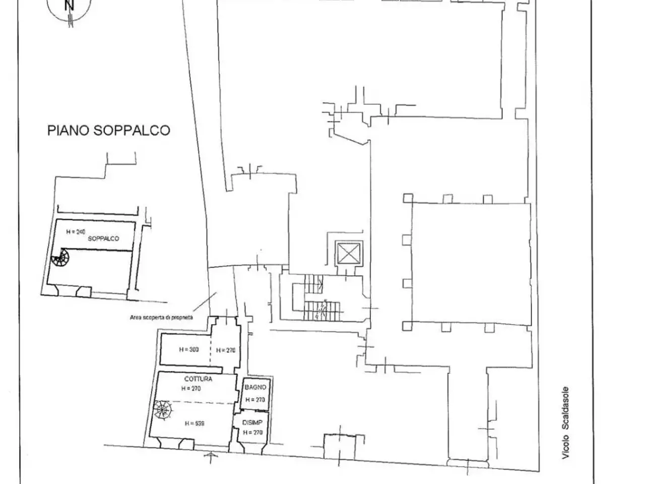 Loft in vendita, Corso Carlo Alberto 46, Pavia - Planimetria 1