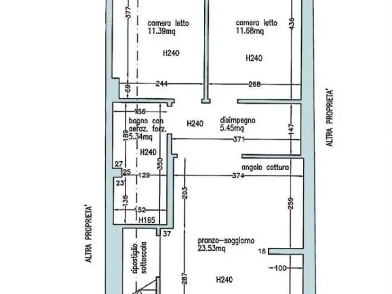 Trilocale in Via Nazario Sauro, Siniscola - Planimetria 1