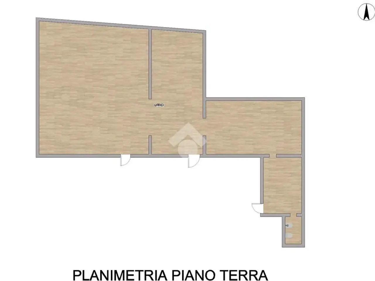 Ufficio in Via Giandomenico Romagnosi 37, Piacenza, {3} - Planimetria 1