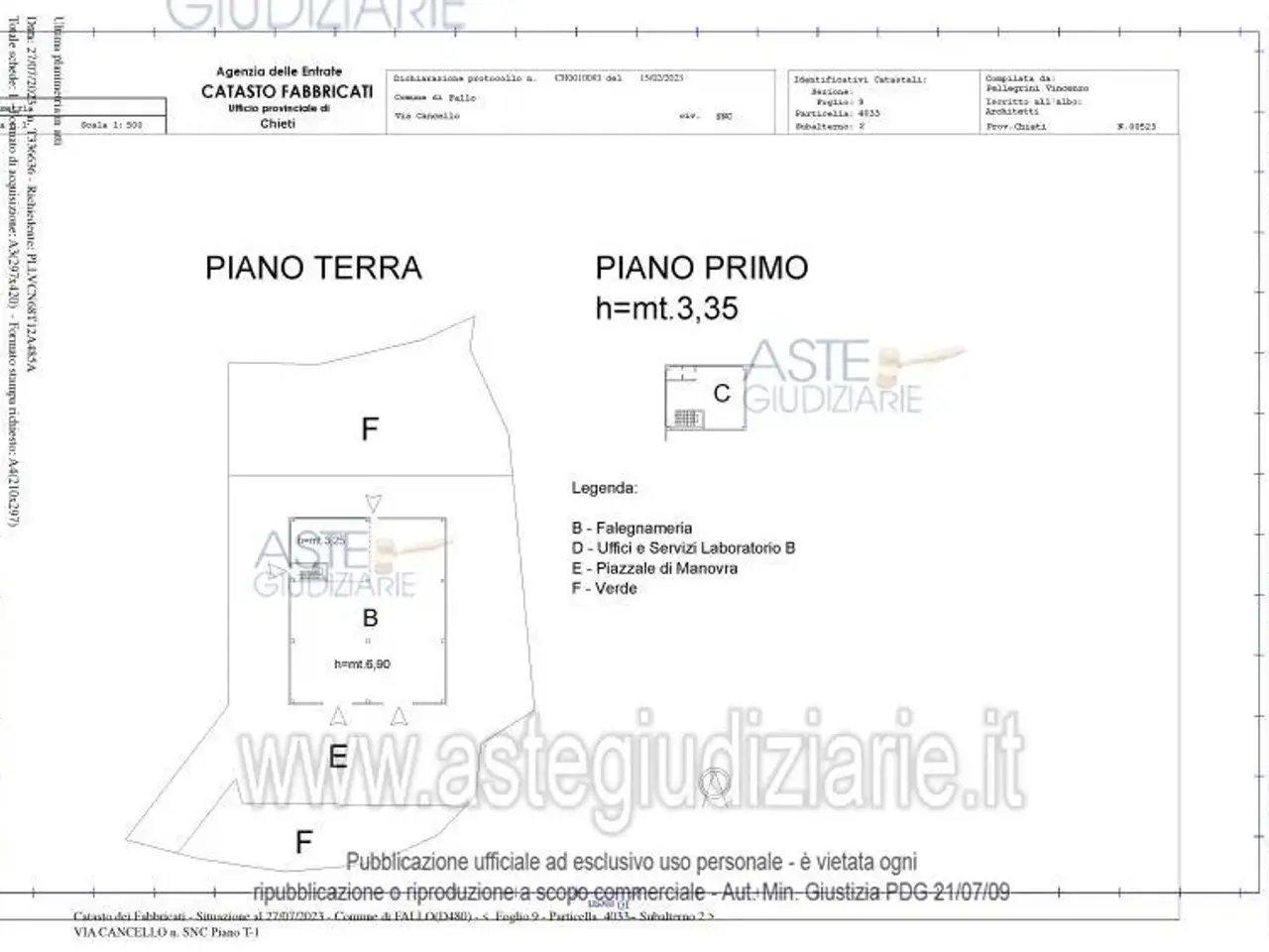 Capannone in Via Cancello, 66040 Fallo Ch, Italia 66040, Fallo, {3} - Planimetria 1