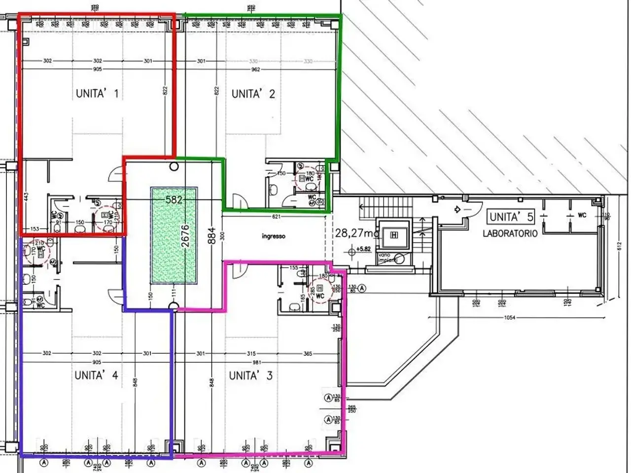 Ufficio in Via Libero Grassi, Osnago, {3} - Planimetria 1