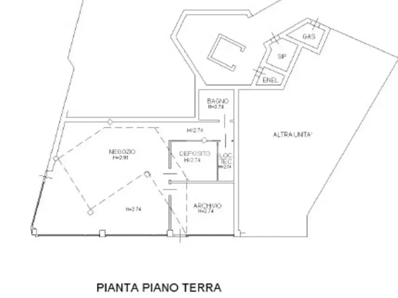 Negozio in Via Giorgione 4, Camposampiero, {3} - Planimetria 1