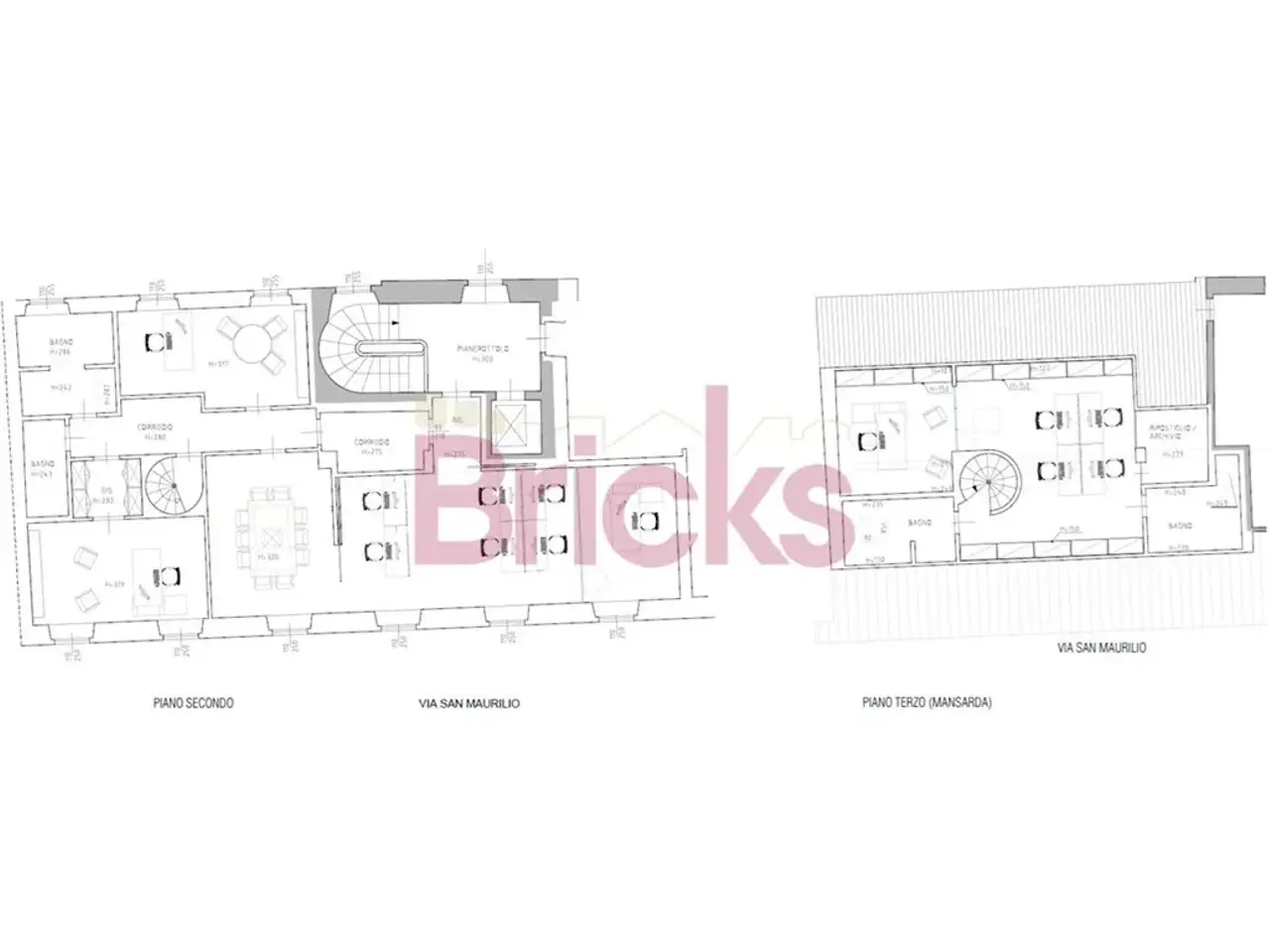 Ufficio in Via San Maurilio 19, Milano, {3} - Planimetria 1
