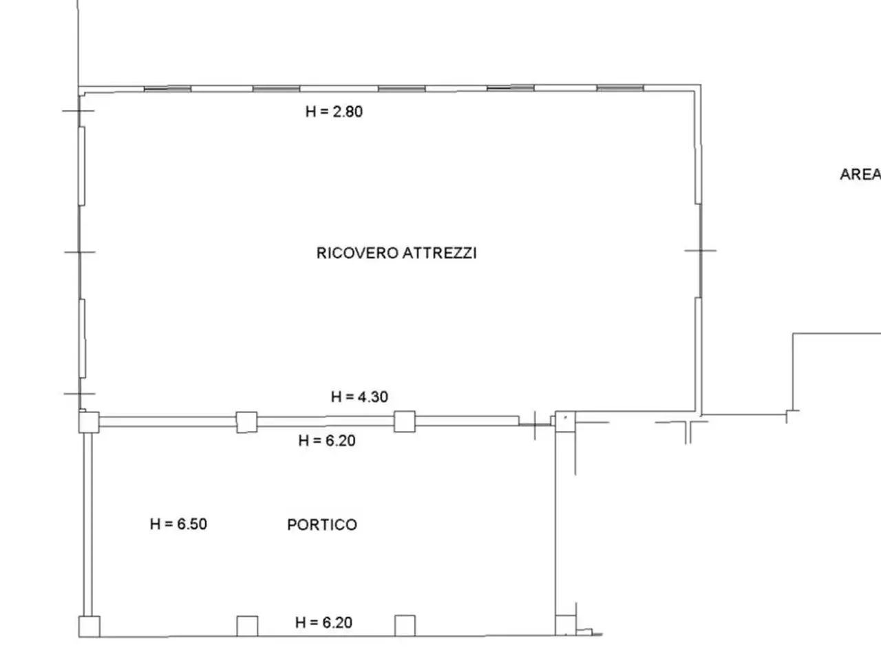 Magazzino in , Gazzola, {3} - Planimetria 1