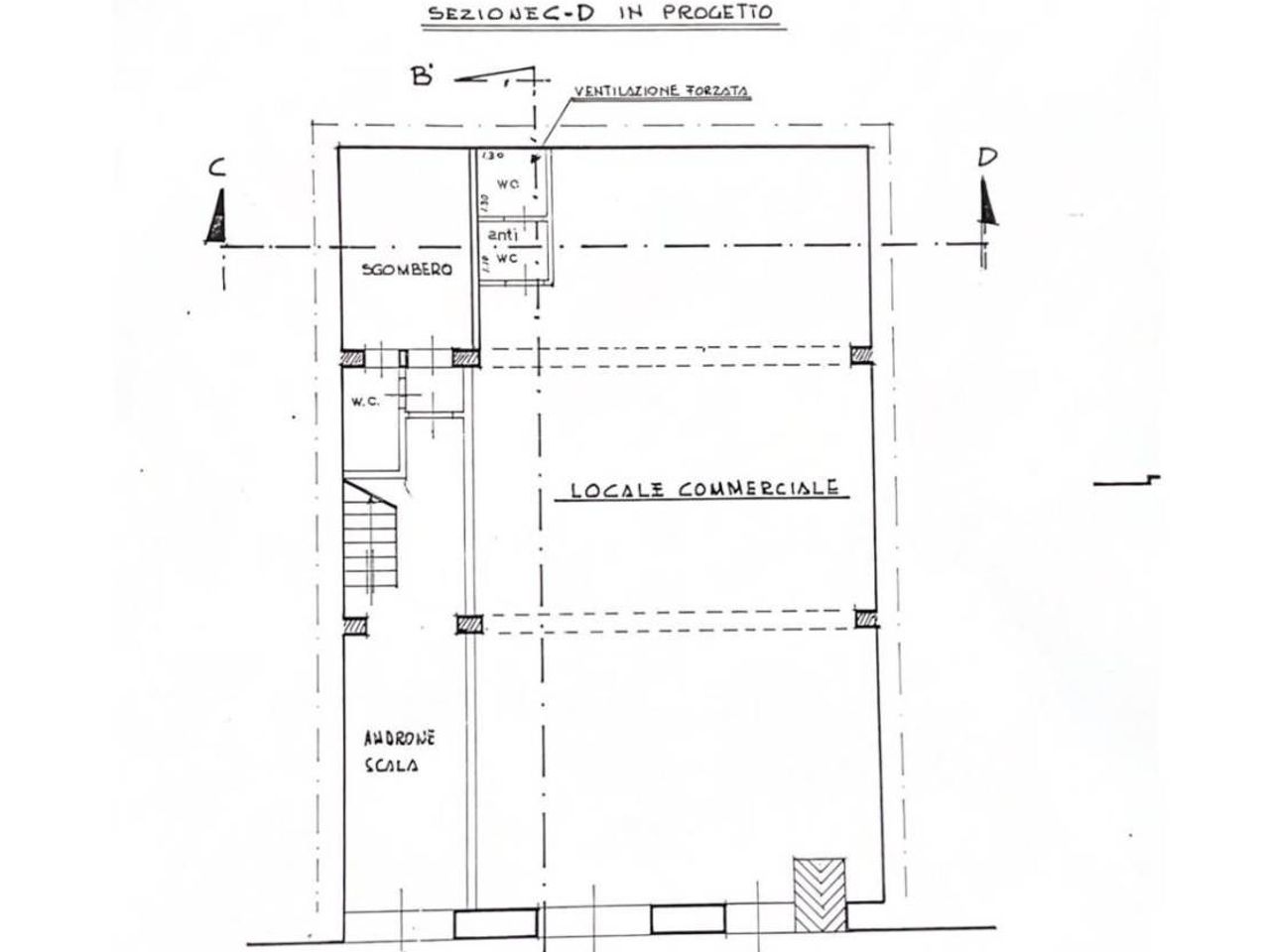 Geschäft in Via Vincenzo Gioberti, Siracusa - Grundriss 1