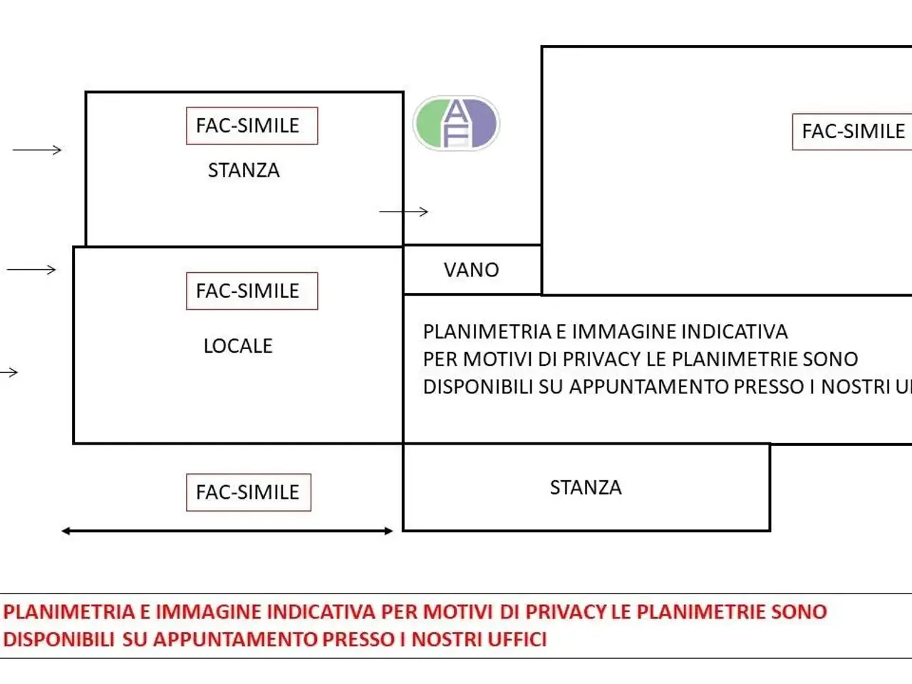 Ufficio in Via Dante Alighieri, Mira, {3} - Planimetria 1