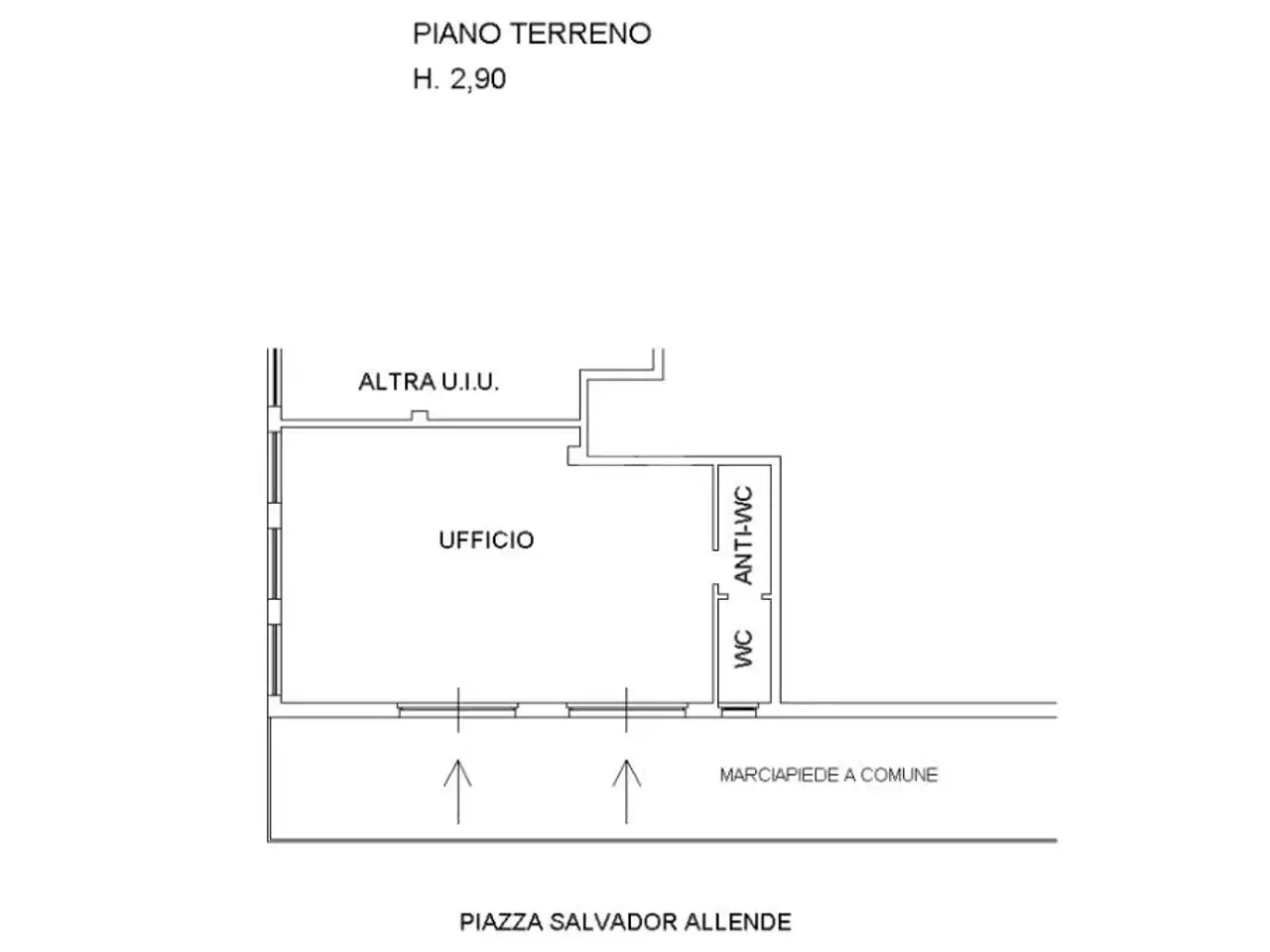 Ufficio in Piazza Salvador Allende 1, Vaiano, {3} - Planimetria 1