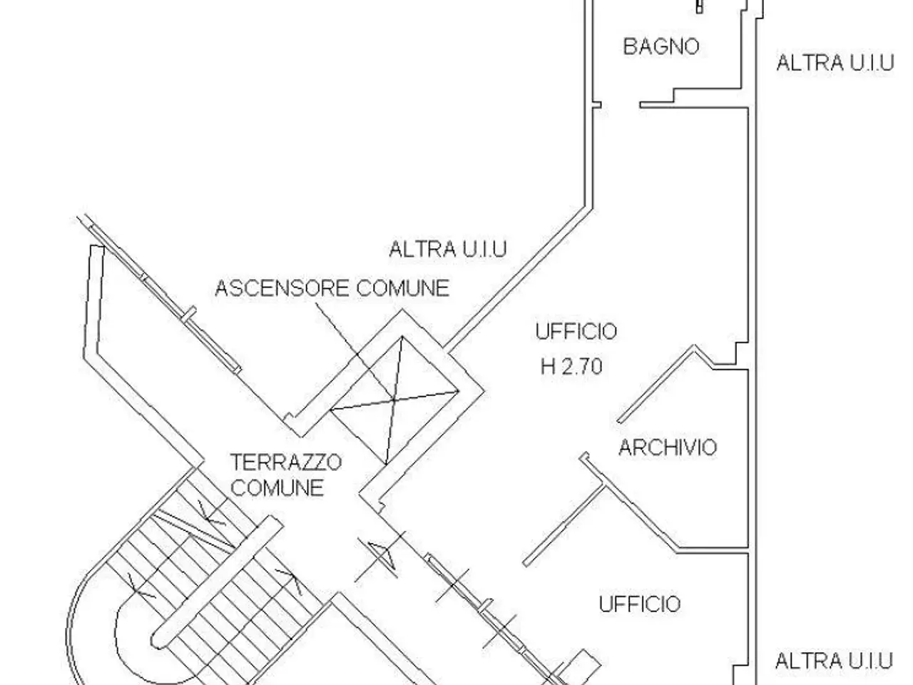 Ufficio in Via di Salceto, Poggibonsi, {3} - Planimetria 1