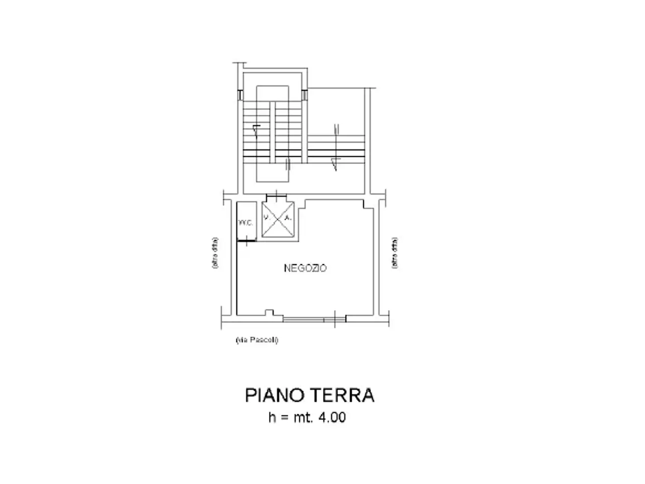 Negozio in Via Pascoli 95, Cassino, {3} - Planimetria 1