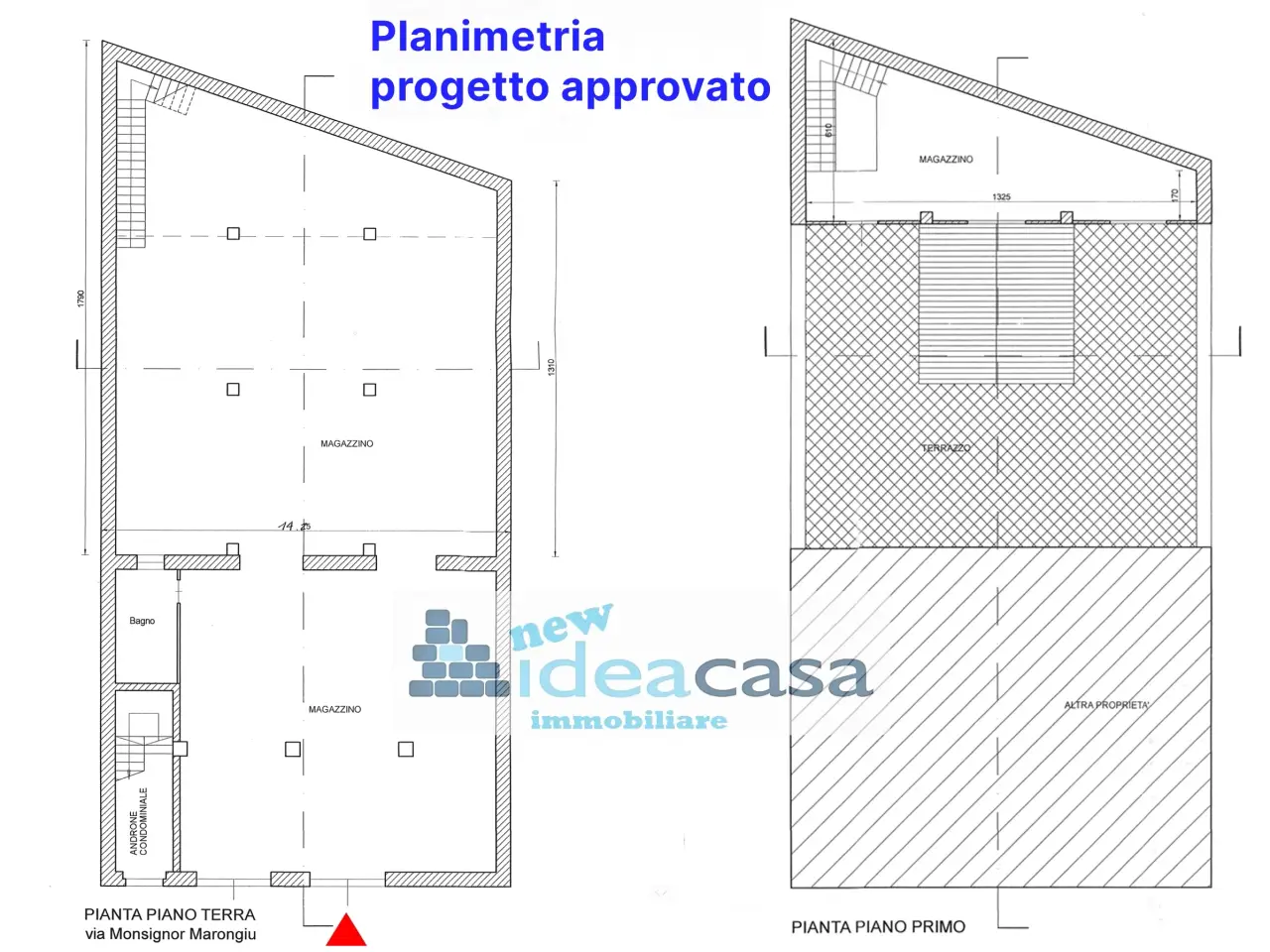 Magazzino in Via Monsignor Marongiu del Rio 11, Sassari, {3} - Planimetria 1