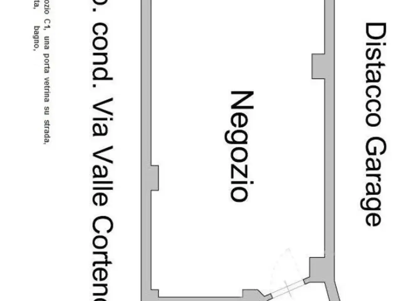 Negozio in Via Valle Corteno 56, Roma, {3} - Planimetria 1