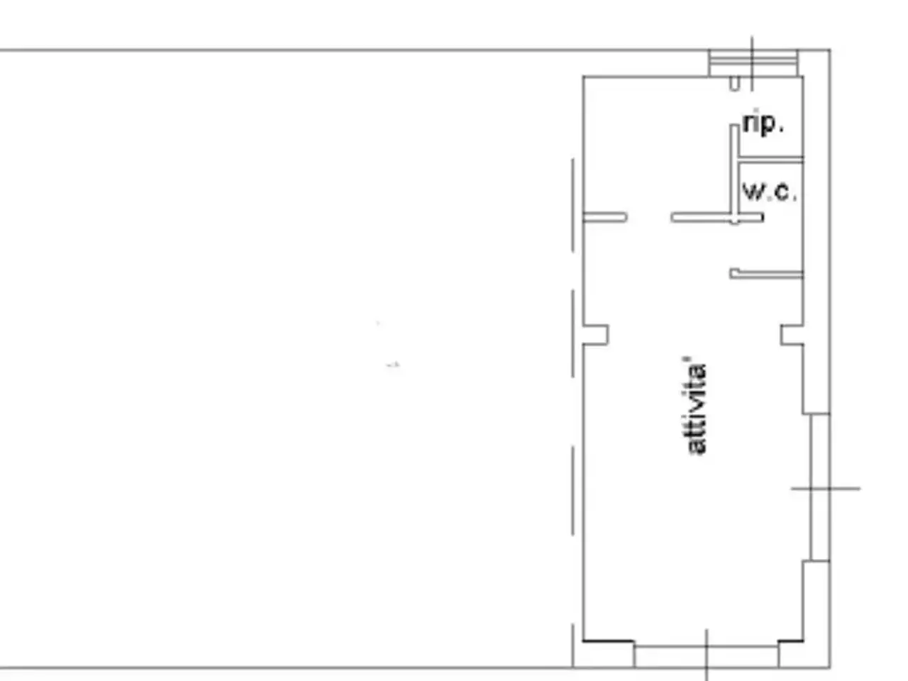 Negozio in Via Ciro Menotti, Rende, {3} - Planimetria 1