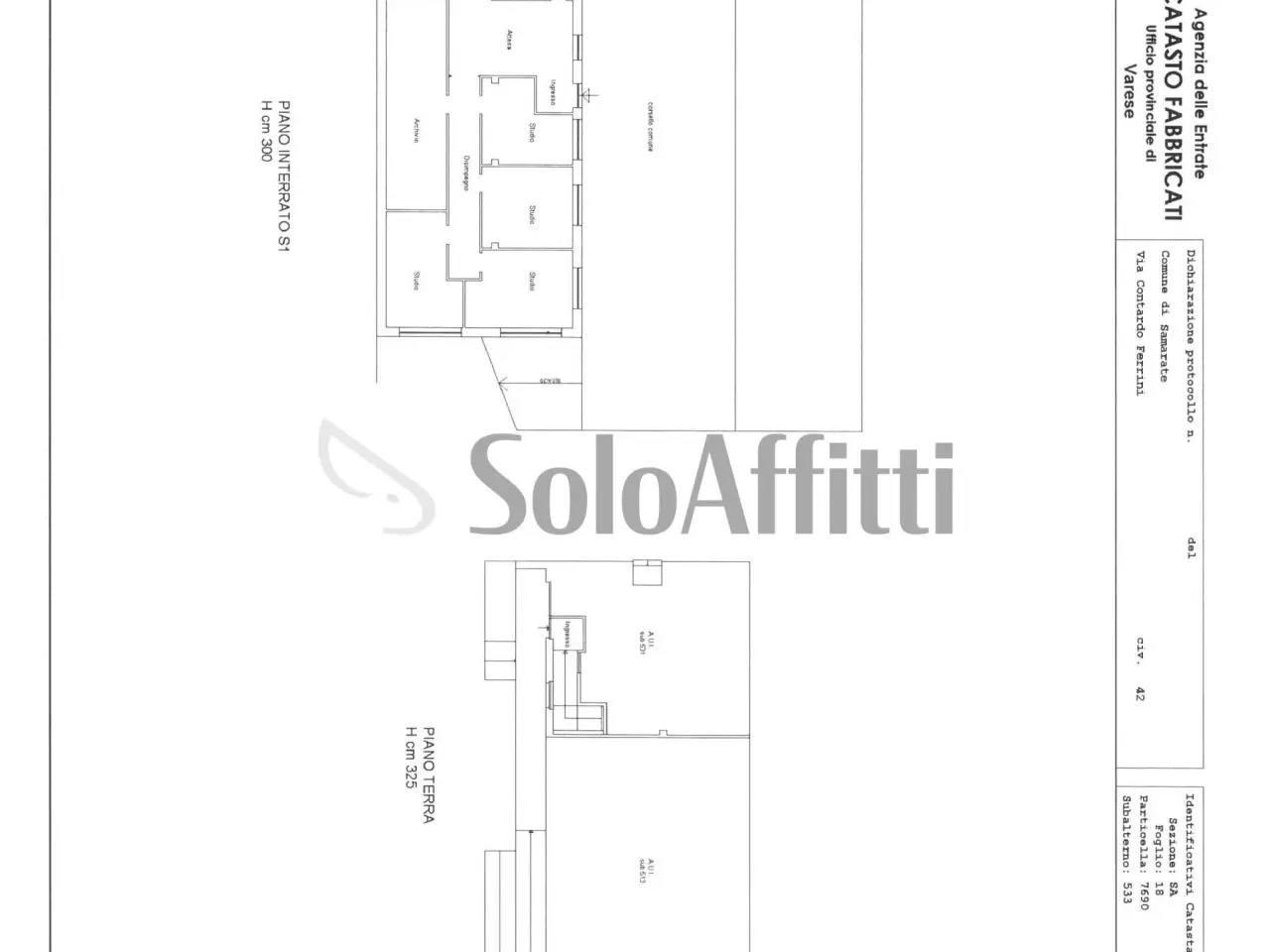 Negozio in Via Contardo Ferrini 42, Samarate, {3} - Planimetria 1