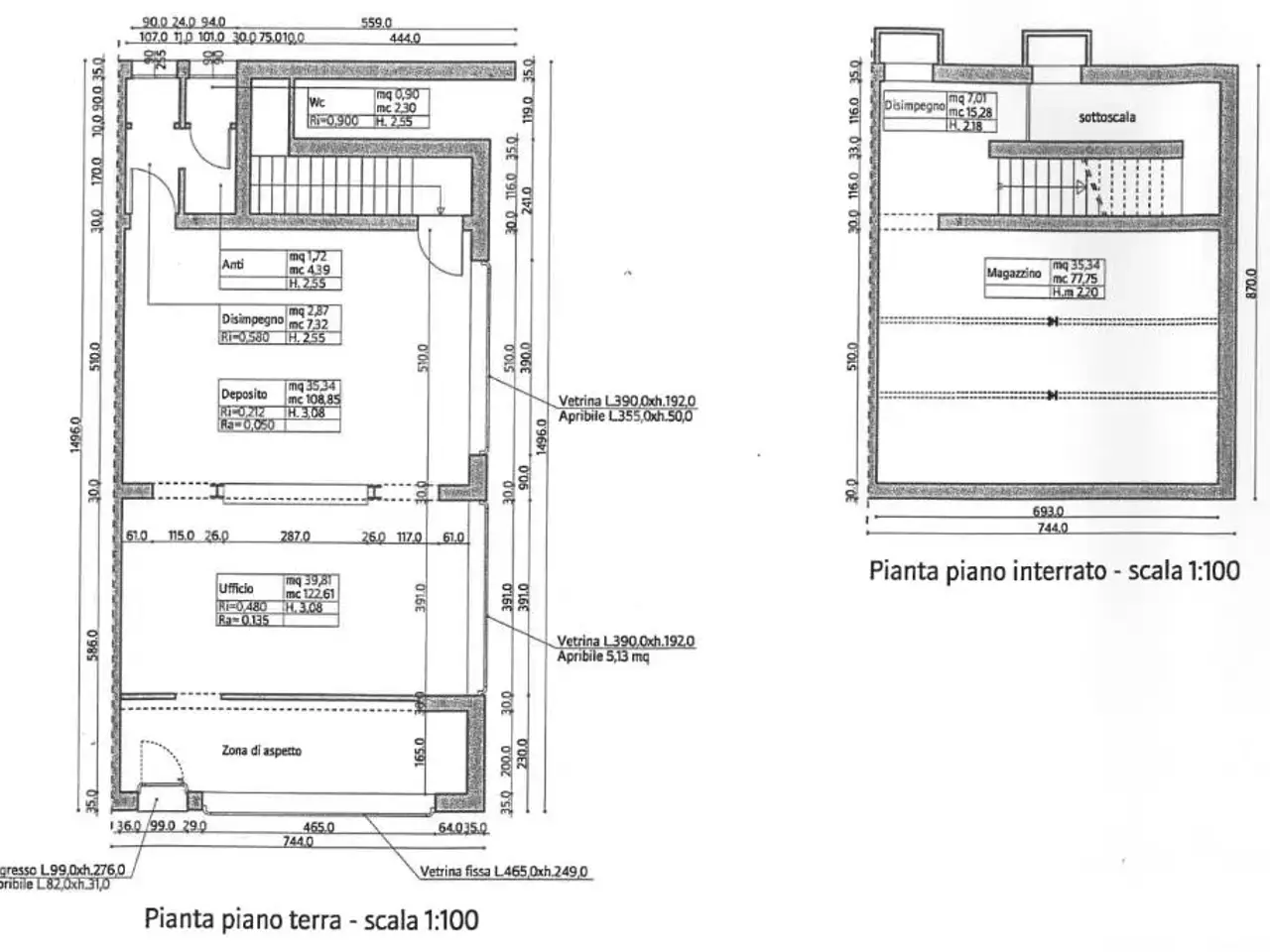 Negozio in Via Feltrina, Trevignano, {3} - Planimetria 1