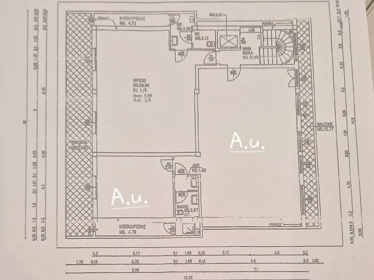 Ufficio in Viale Isonzo, Reggio Emilia, {3} - Planimetria 1