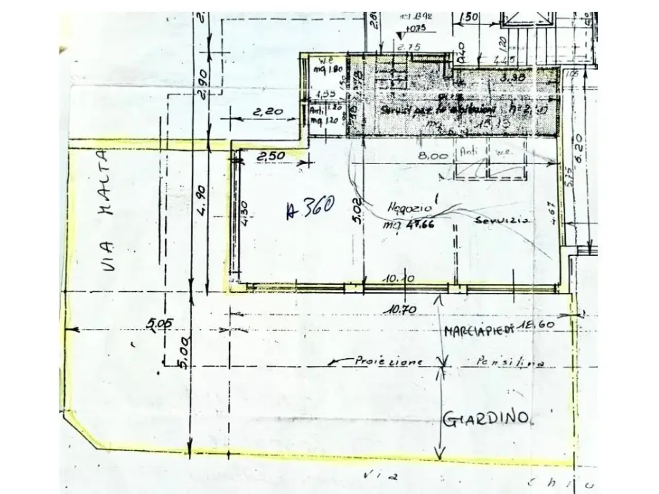 Negozio in Viale Maria Ceccarini 231, Riccione, {3} - Planimetria 1