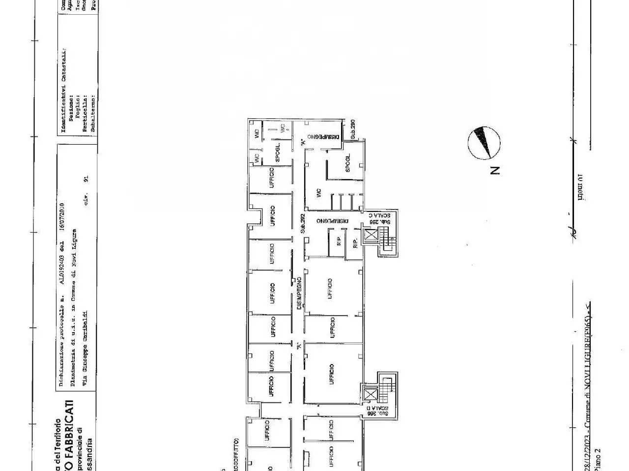 Negozio in Via Giuseppe Garibaldi 91, Novi Ligure, {3} - Planimetria 1