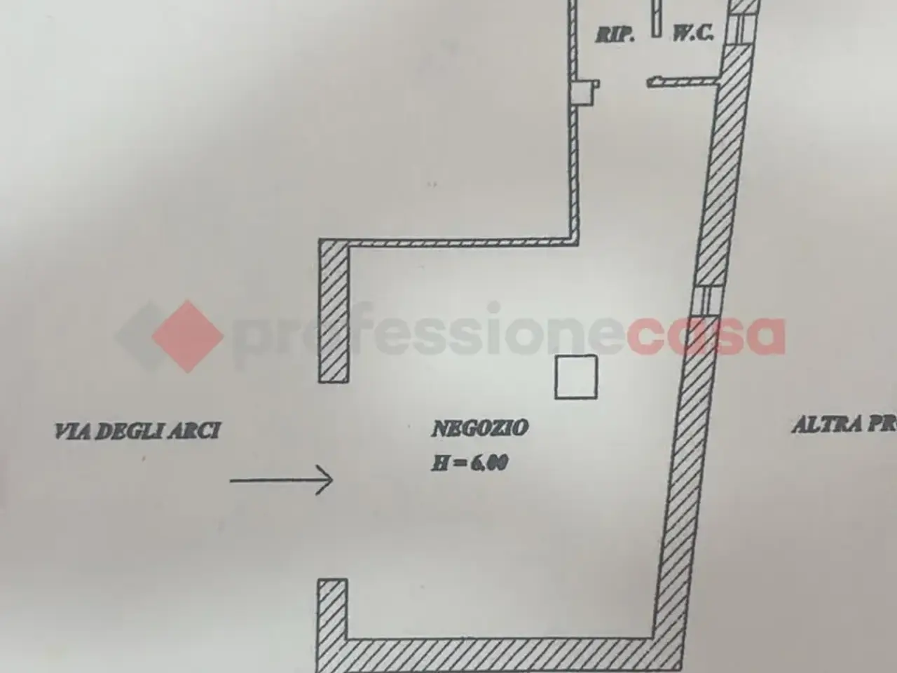 Negozio in Via degli Arci 31, Anagni, {3} - Planimetria 1