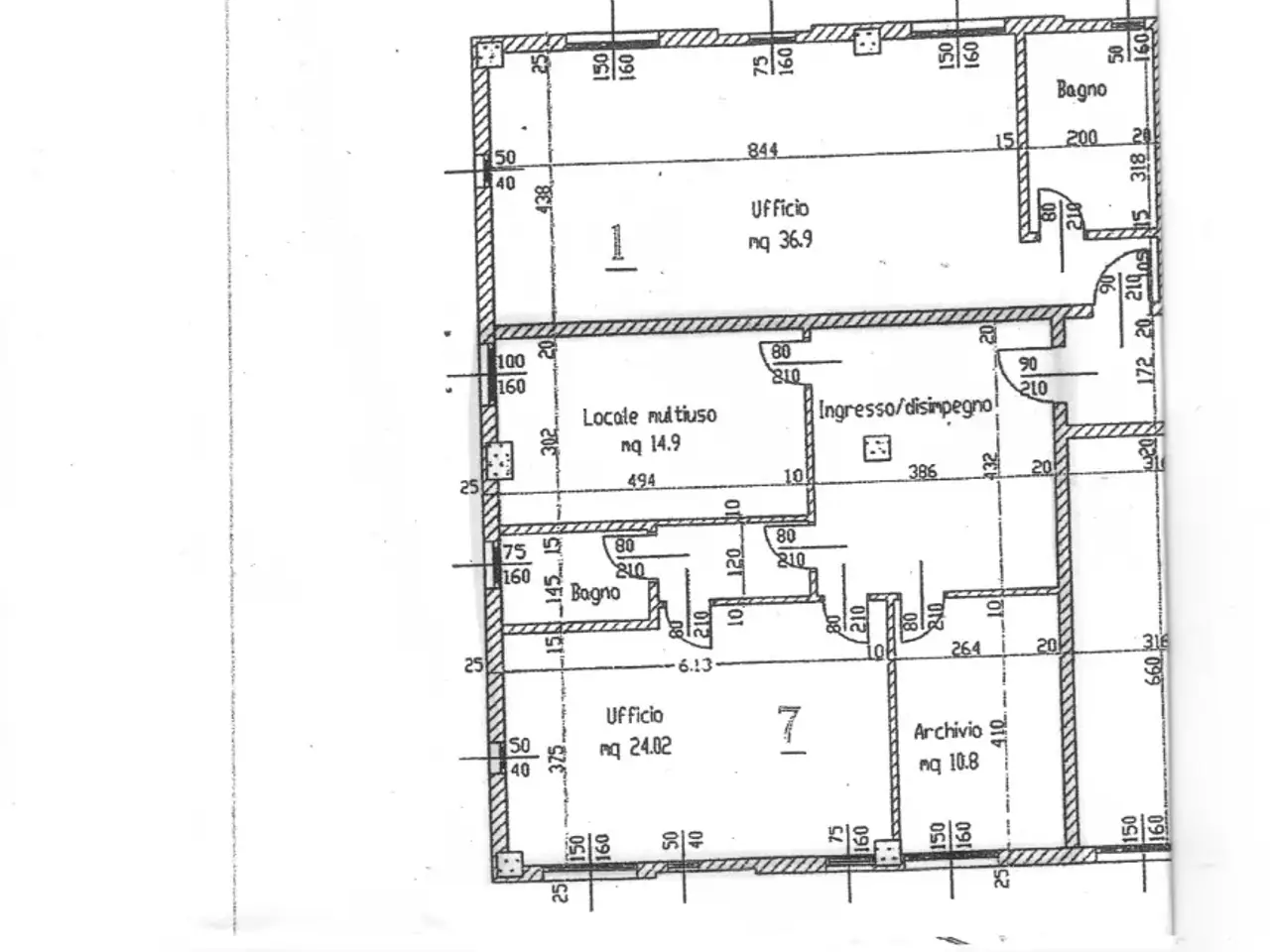 Ufficio in Via Enrico Fermi, Pistoia, {3} - Planimetria 1