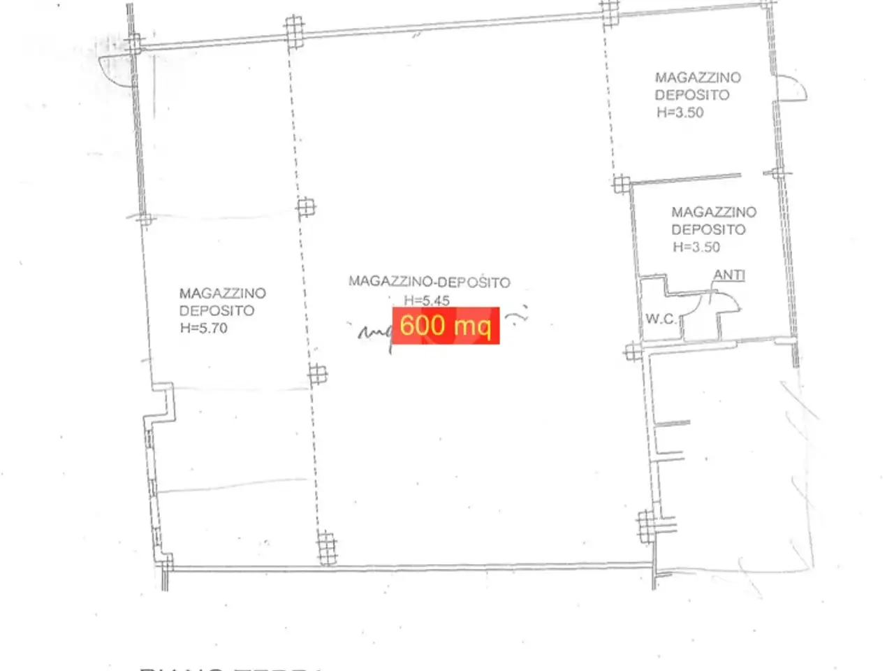 Capannone in Via Marconi, Casale Sul Sile, {3} - Planimetria 1