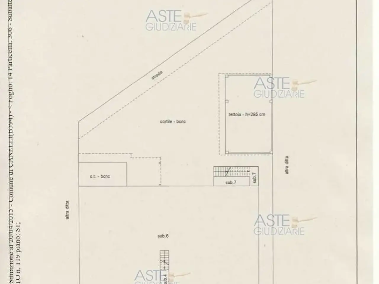 Fabbricato misto in Viale Risorgimento, 109, 14053 Canelli At, Italia 109, Canelli, {3} - Planimetria 1