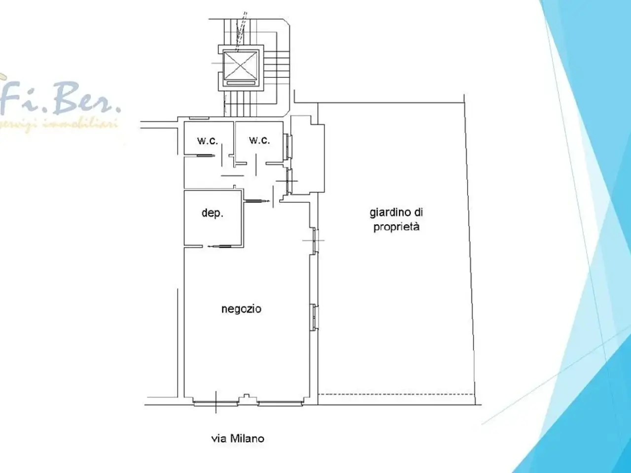Negozio in Via Milano 24, Pioltello, {3} - Planimetria 1