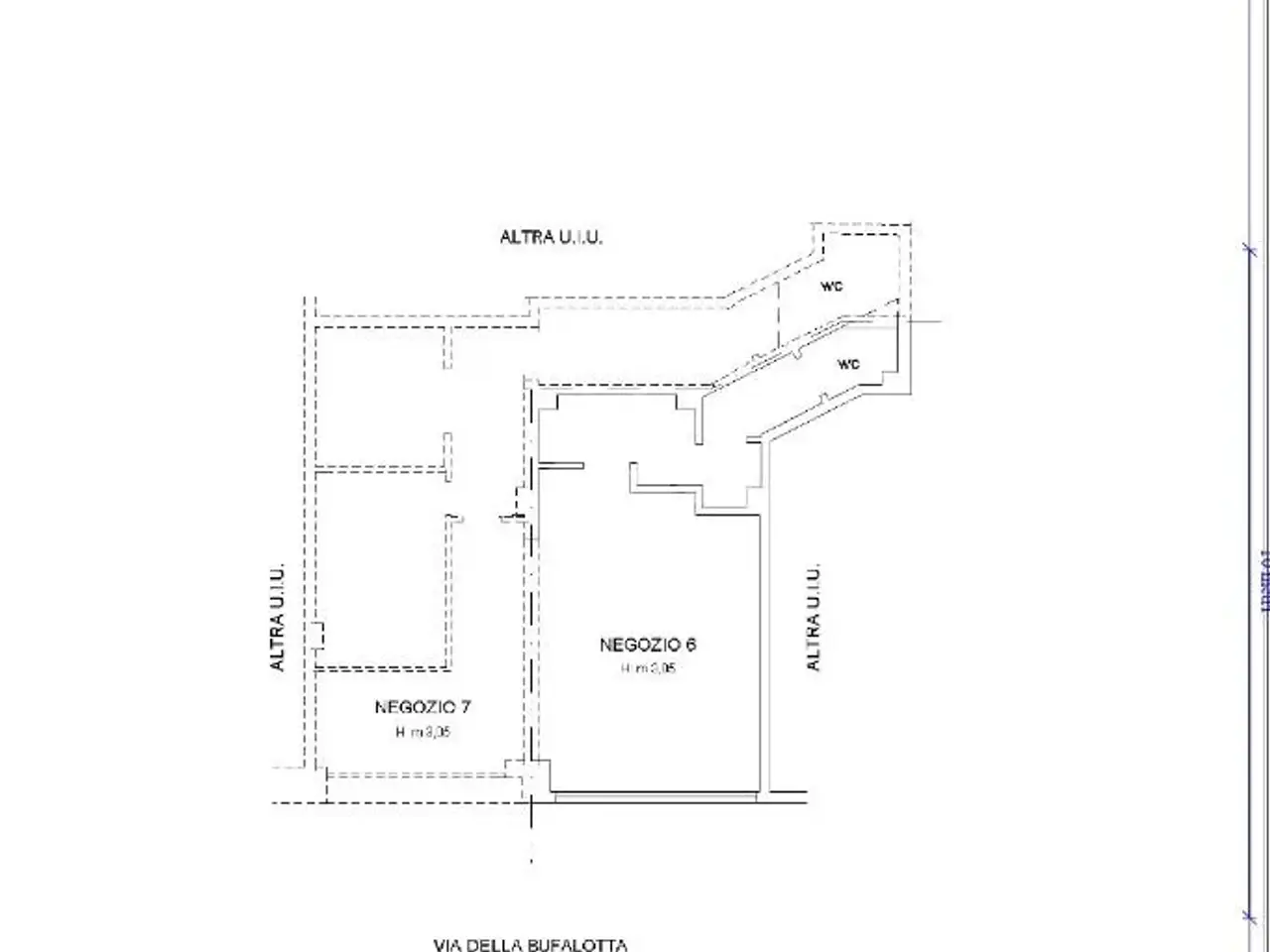 Negozio in Via della Bufalotta 352, Roma, {3} - Planimetria 1
