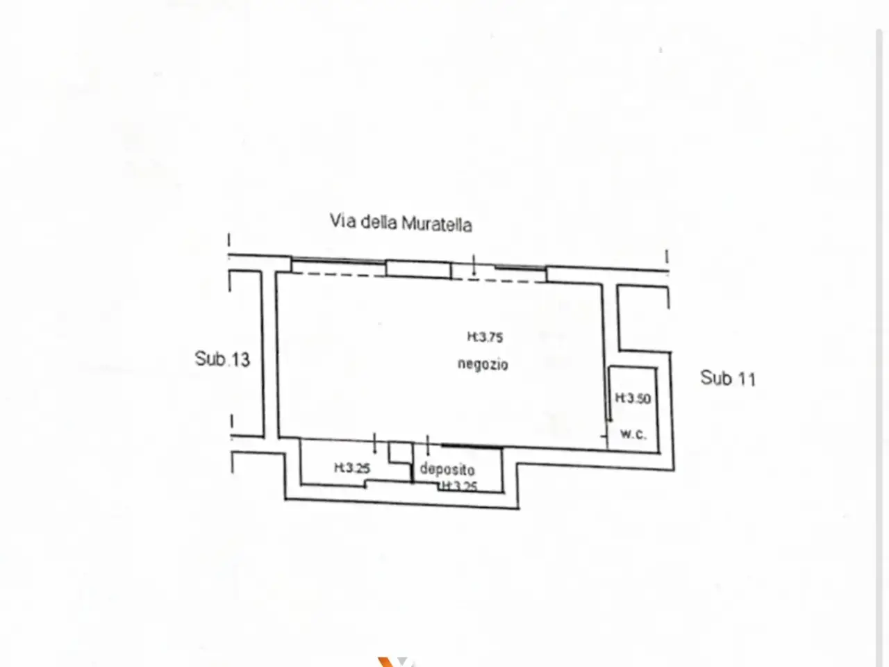 Negozio in Via delle Muratelle 20, Salerno, {3} - Planimetria 1