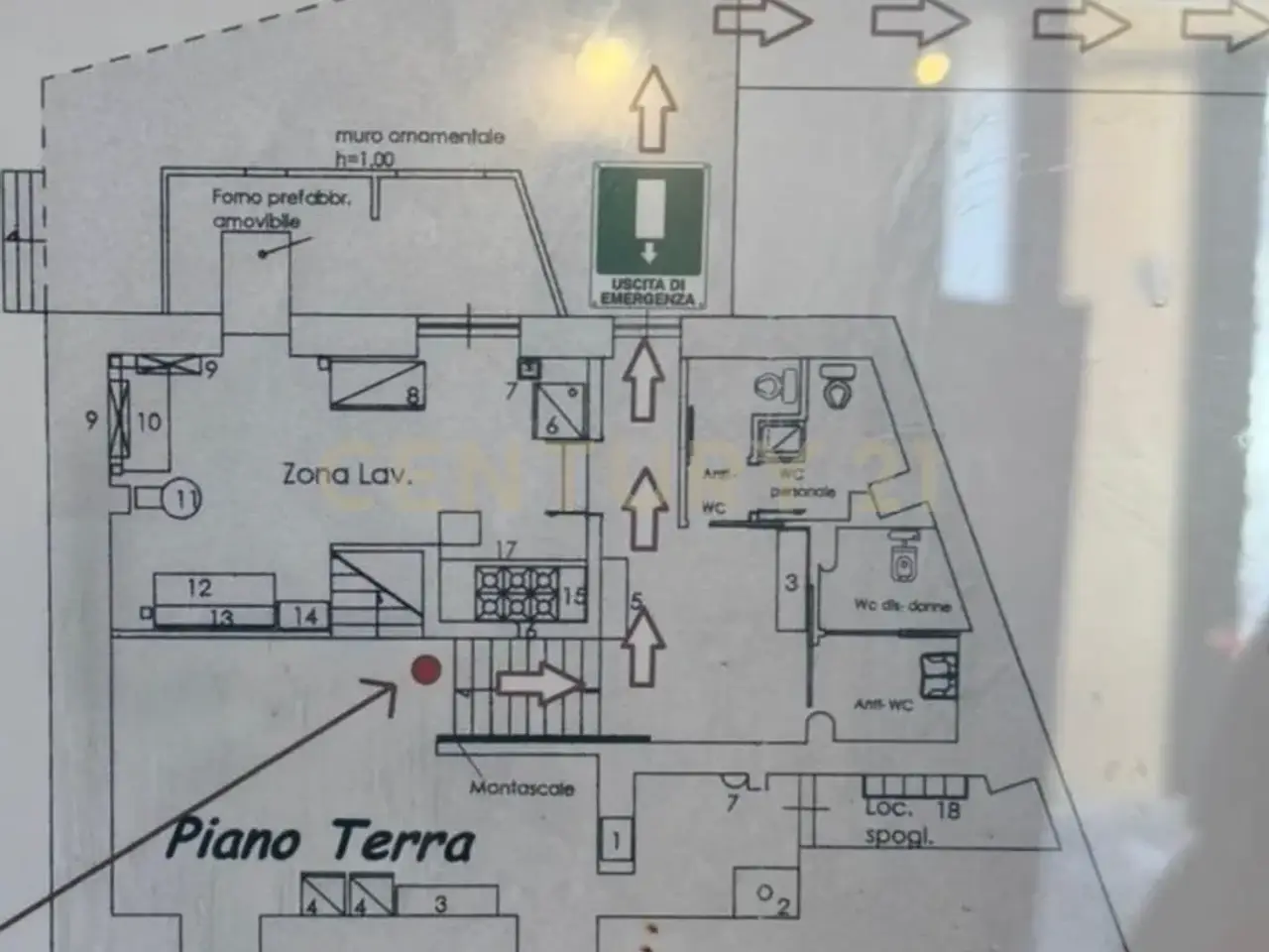 Ristorante in Piazza Sant’Alfio, Trecastagni, {3} - Planimetria 1