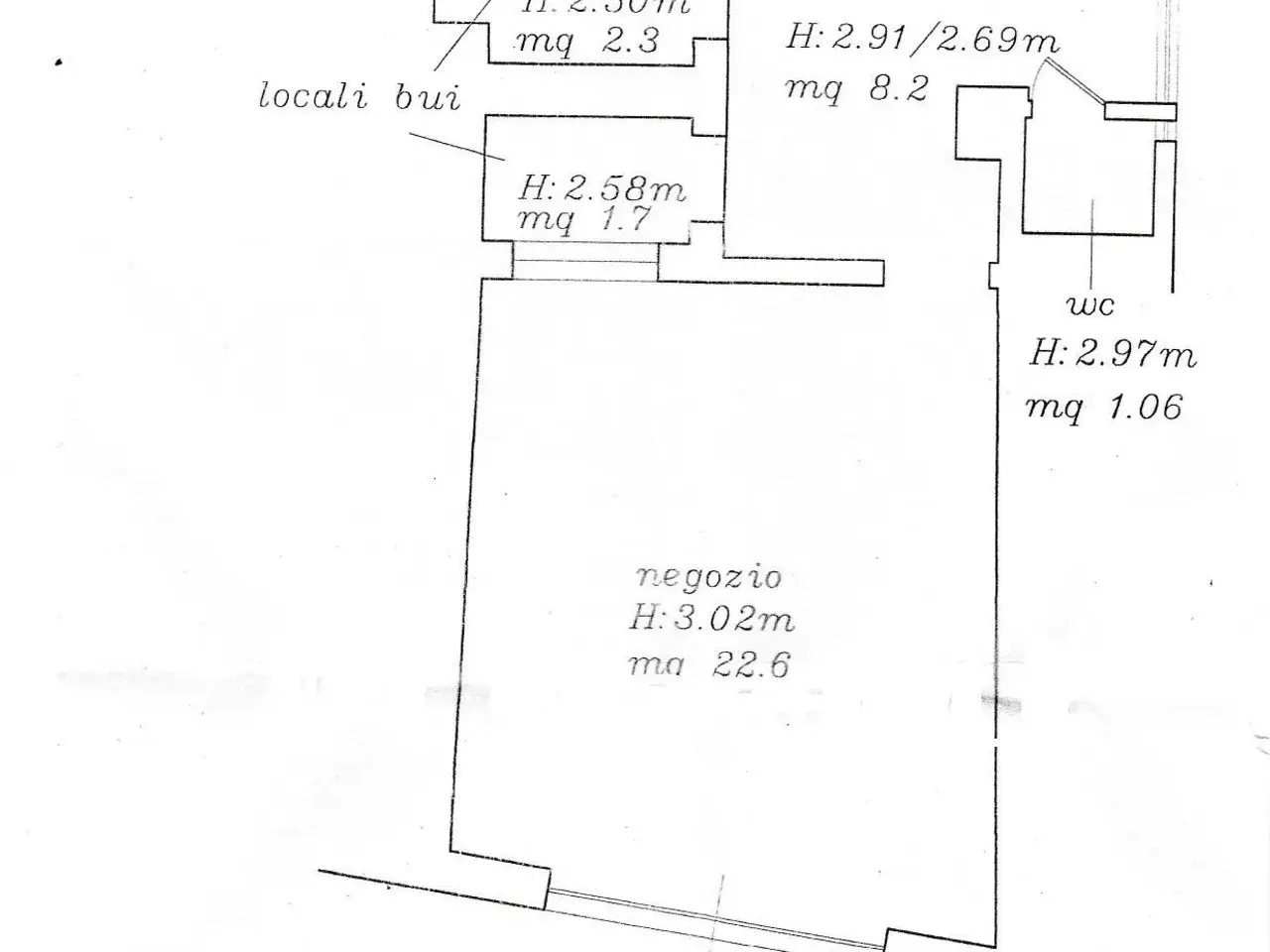 Locale commerciale in Anta Croce 55100, Lucca, {3} - Planimetria 1