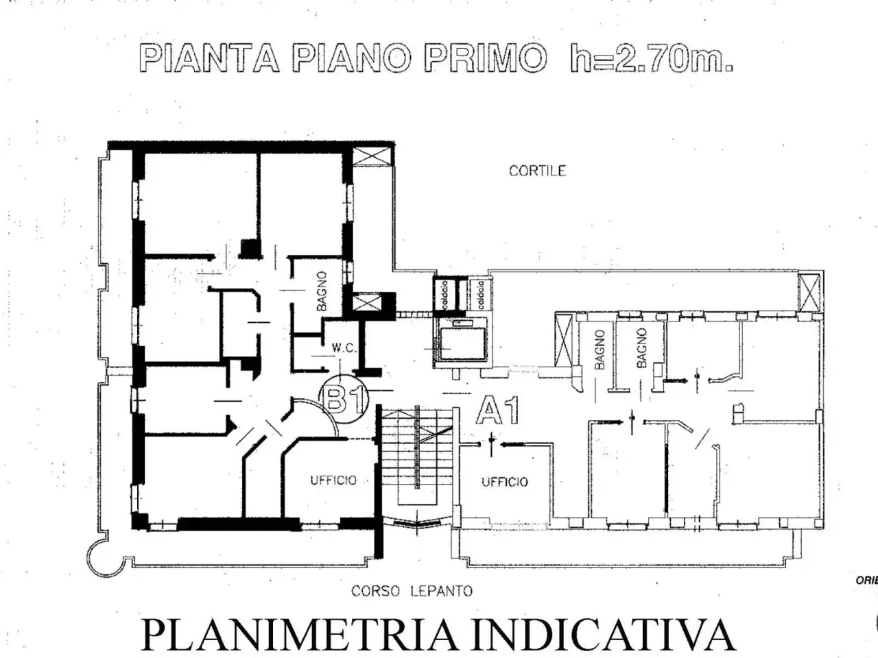 Ufficio in Corso Lepanto, Torino, {3} - Planimetria 1