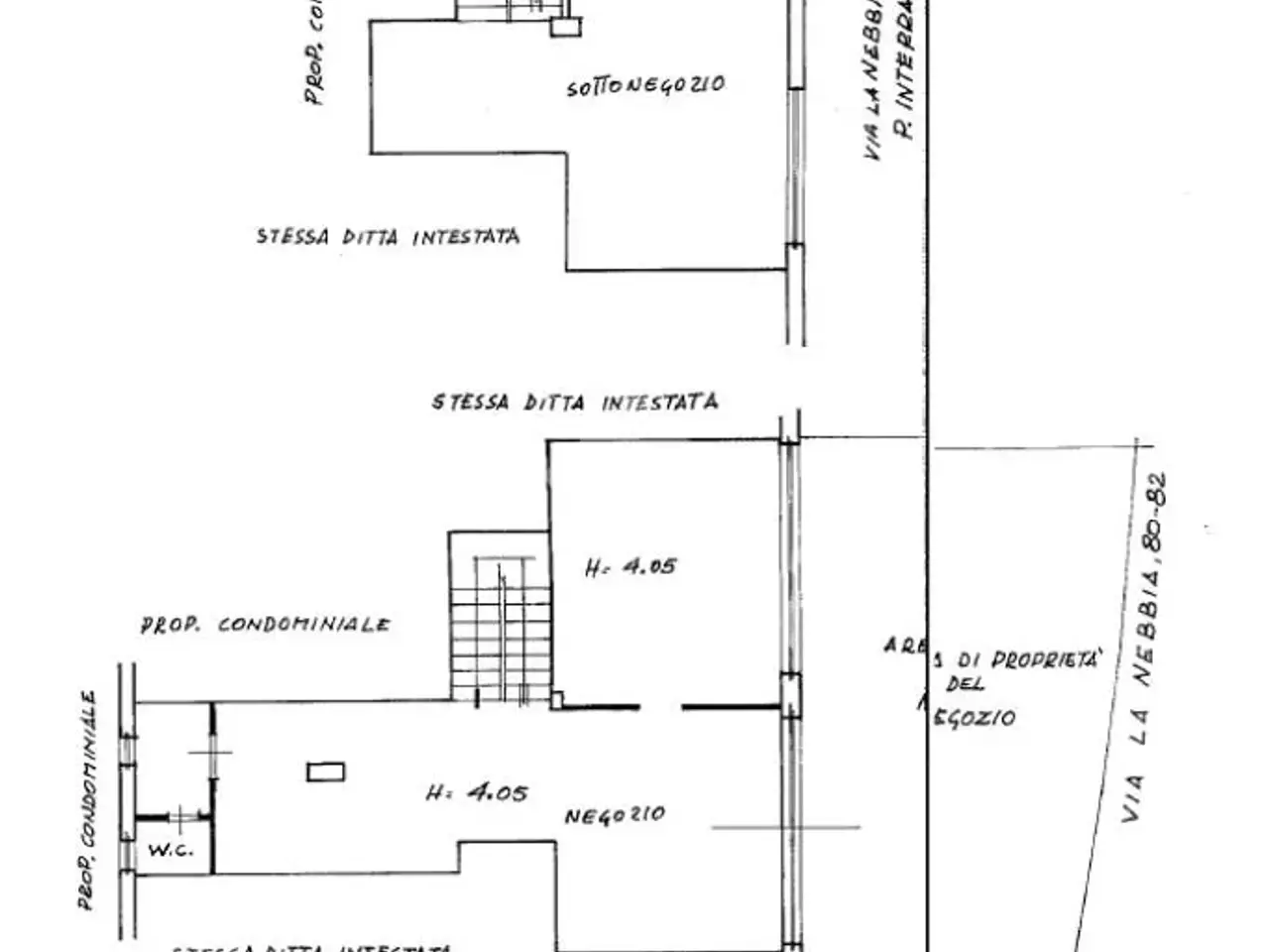 Negozio in Via La Nebbia 80, Roma, {3} - Planimetria 1