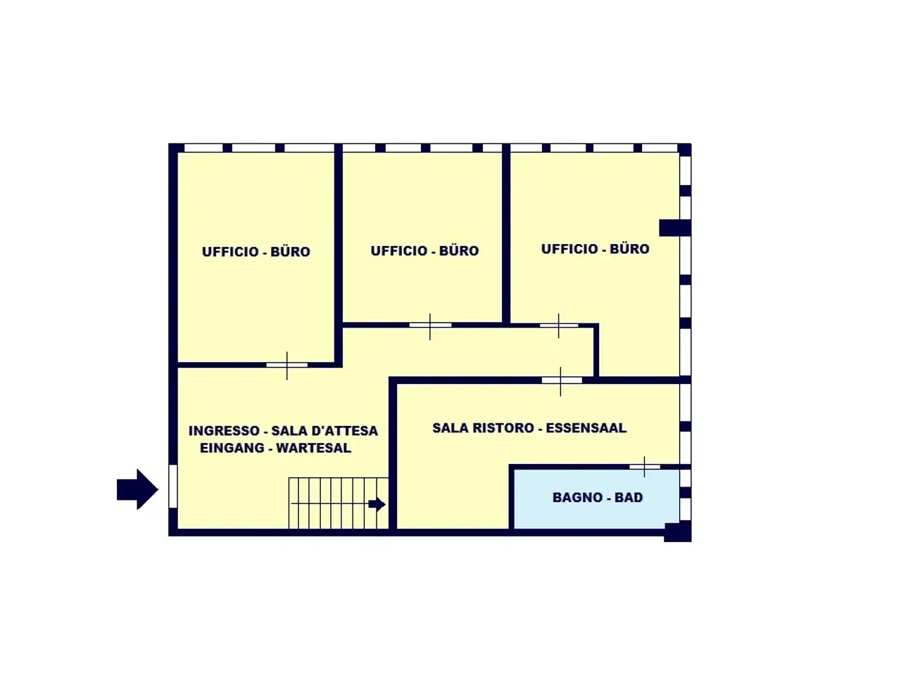 Ufficio in Via Enrico Fermi - Enrico-Fermi-StraßE, Bolzano, {3} - Planimetria 1