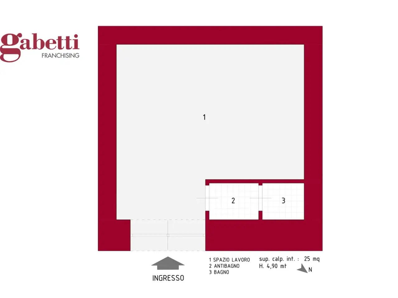 Negozio in Via Torquato Tasso 158, Napoli, {3} - Planimetria 1