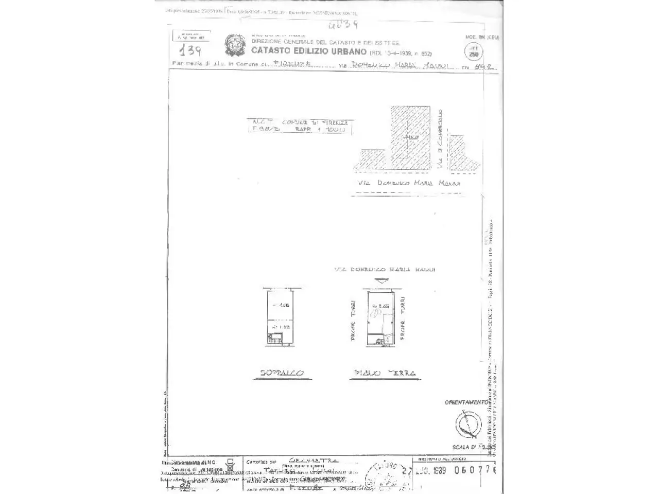 Negozio in Via Domenico Maria Manni, Firenze, {3} - Planimetria 1