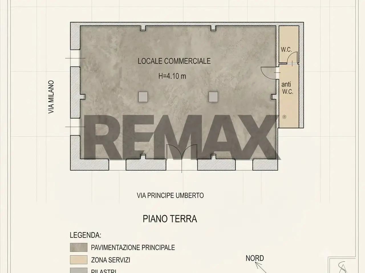 Negozio in Via Milano 42, Vittoria, {3} - Planimetria 1