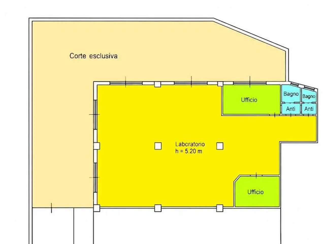 Palazzina commerciale in , Ancona, {3} - Planimetria 1