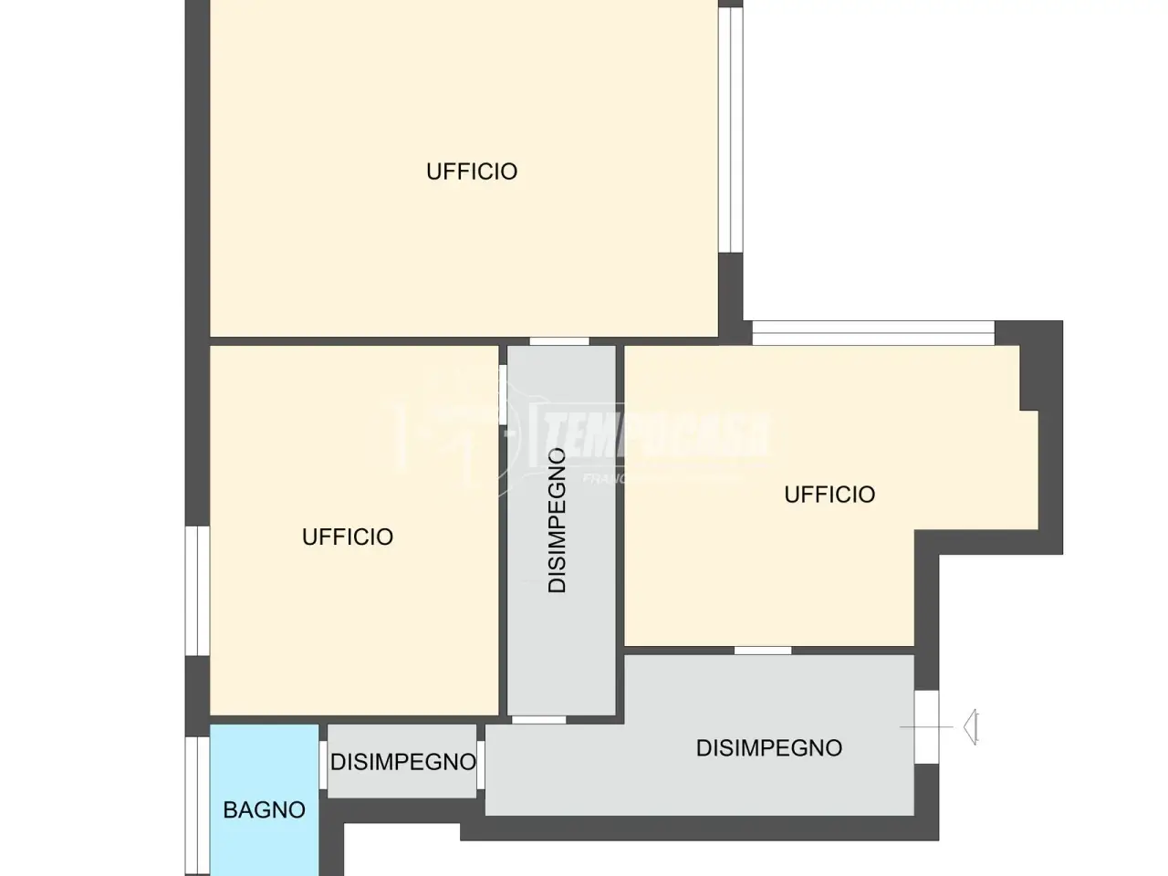 Ufficio in Via Vittadini, Pavia, {3} - Planimetria 1