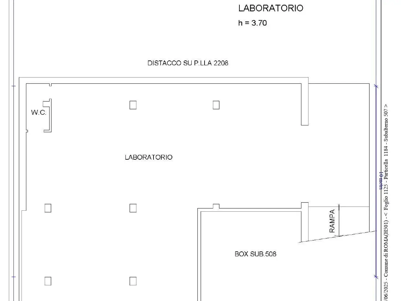 Laboratorio in Via Sarsina 97, Roma, {3} - Planimetria 1