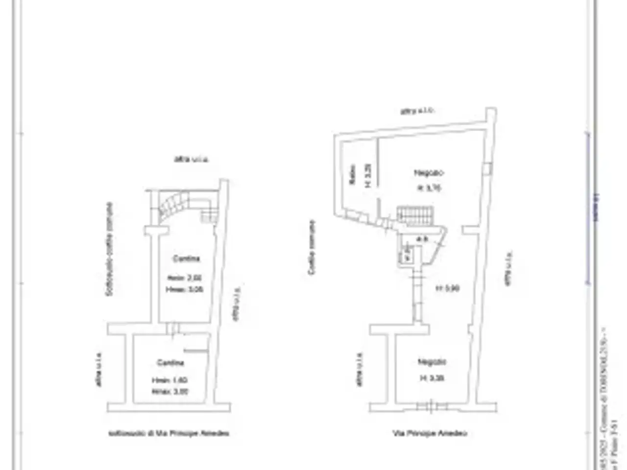 Negozio in Via Principe Amedeo 33, Torino, {3} - Planimetria 1