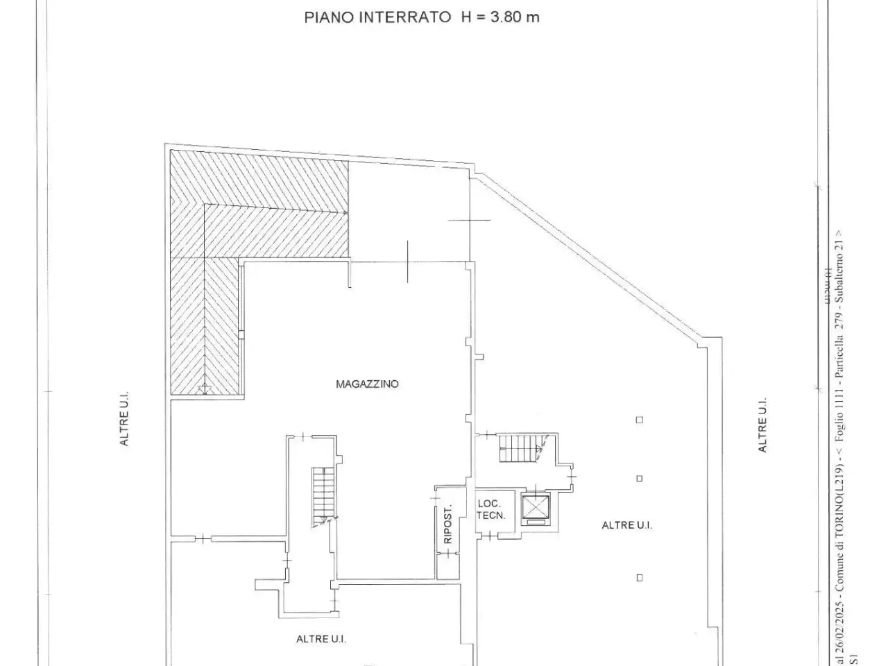 Magazzino in Via Brusa 59, Torino, {3} - Planimetria 1