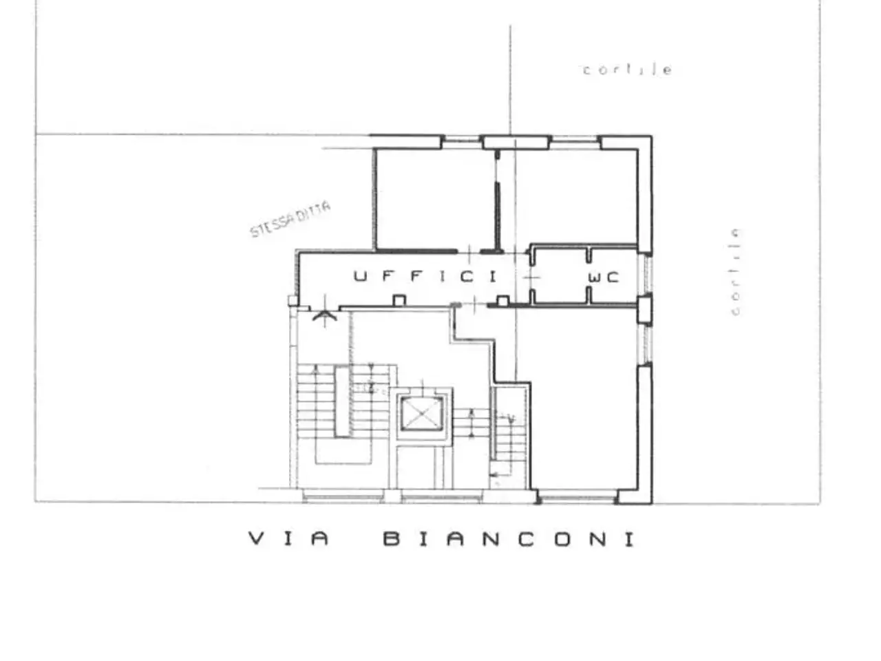 Ufficio in Via Carlo Bianconi, Milano, {3} - Planimetria 1