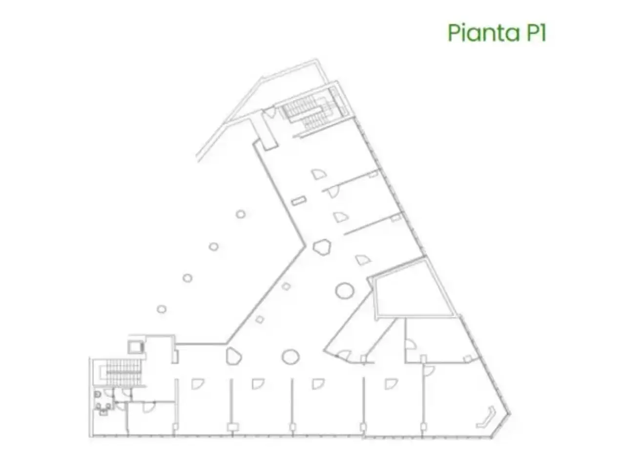 Negozio in Piazza dell' Unità, Tolentino, {3} - Planimetria 1