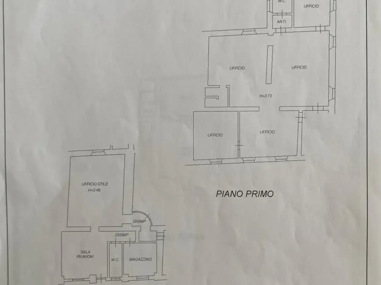 Ufficio in Via Palazzo, 5, Bedizzole, {3} - Planimetria 1