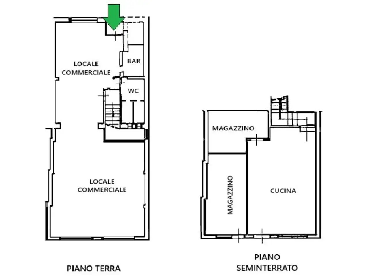 Negozio in Via Villa Costantina 1, Loreto, {3} - Planimetria 1